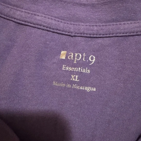 Apt 9 XL Women's Purple Top - Picture 7 of 9